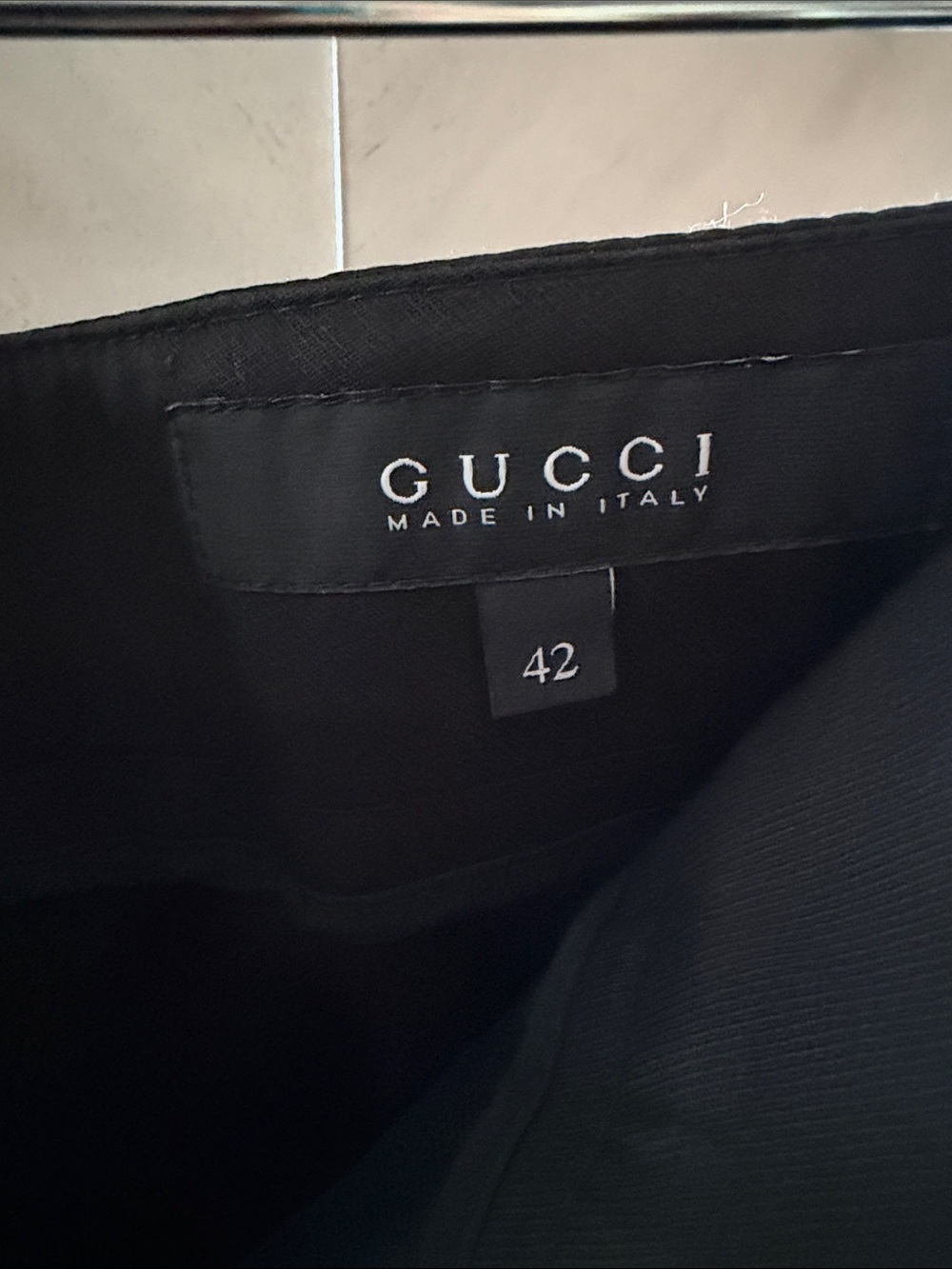 Gucci Black Straight-Leg Dress Pants - Picture 4 of 7